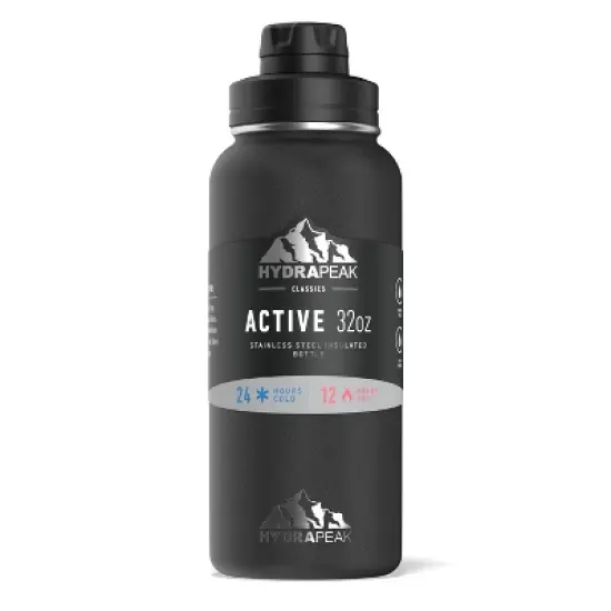 HydraPeak 32oz Wide Mouth Stainless Steel Water Bottle image {10}