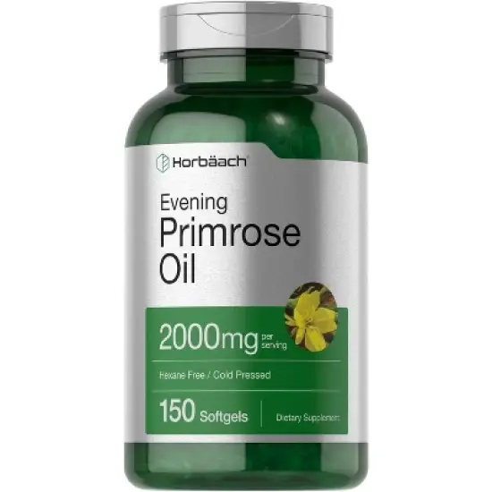 Horbaach Evening Primrose Oil 2000mg | 150 Softgels image {3}