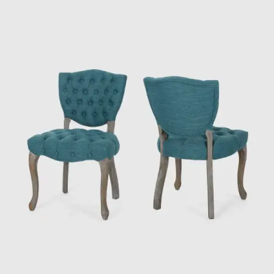 Set of 2 Crosswind Tufted Dining Chair - Christopher Knight Home image {9}