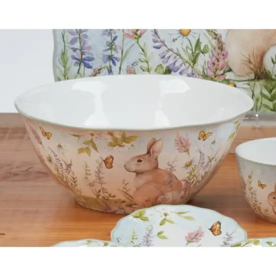 Certified International 128oz Easter Meadow Deep Bowl image {1}