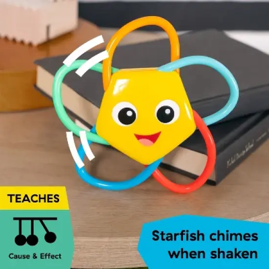 Baby Einstein Ocean Explorers Soothing Star Teether & Rattle Toy - 0-36 Months image {2}