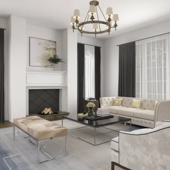 Contemporary Decorative Stainless Steel Cowhide Bench Silver - Olivia & May image {10}