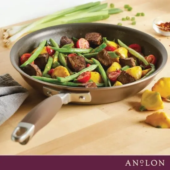 Anolon Advanced Home 10.25" Hard-Anodized Nonstick Frying Pan Bronze image {8}