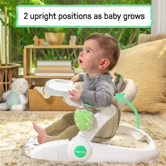 Ingenuity Prop Spot 2-in-1 Sit-Up Infant Floor Seat - Green image {2}