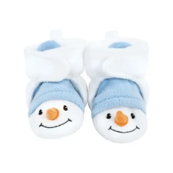 Hudson Baby Infant Boy Trapper Hat, Mitten and Bootie Set, Snowman image {3}