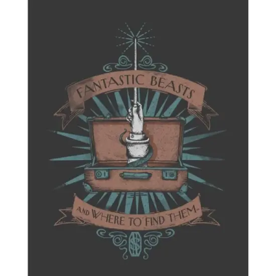 Fantastic Beasts Wizard Hand in Suitcase Black T-shirt Toddler Boy to Youth Boy image {1}