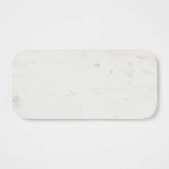 14" x 7" Marble Serving Platter White - Threshold&trade; image {2}