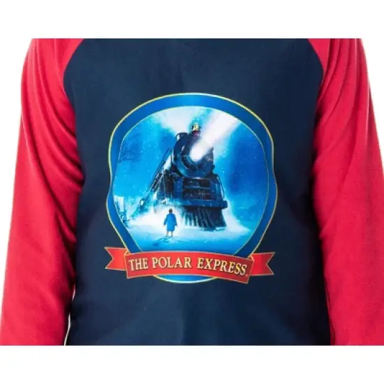 The Polar Express Train Big Kids Raglan Pajama Set image {1}
