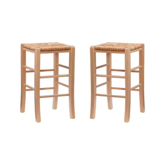Set of 2 Gianna Backless Counter Height Barstools - Linon image {9}