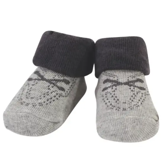 Hudson Baby Infant Boy Cotton Bib and Sock Set 5pk, Handsome Charming Adorable, One Size image {4}