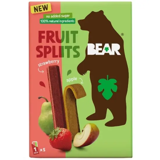 BEAR Strawberry Apple Fruit Splits - 3.5oz image {5}