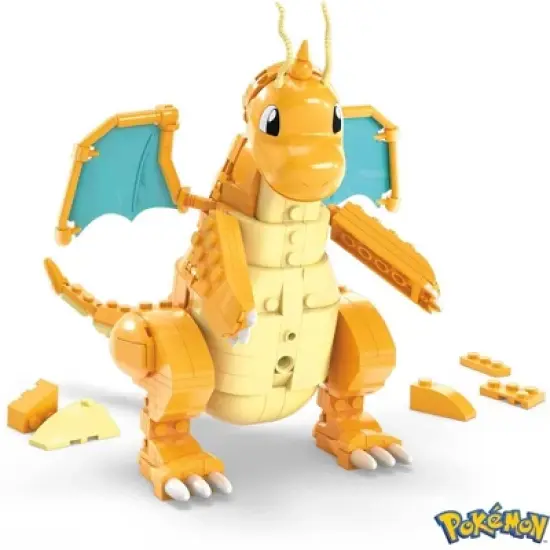 MEGA Pokemon Dragonite Figure with Motion Building Set (388 pc) image {2}