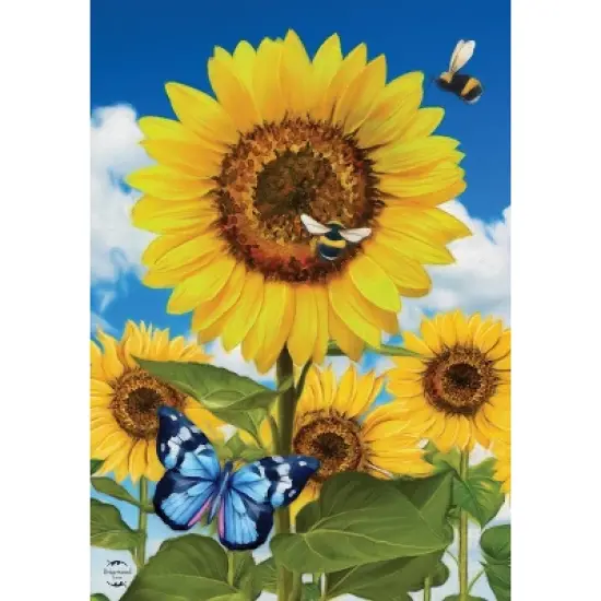 Briarwood Lane Garden Flag 12x18 For Outdoor Sunflowers and Bees Summer For Summer Garden Flag Flags For Outside image {4}