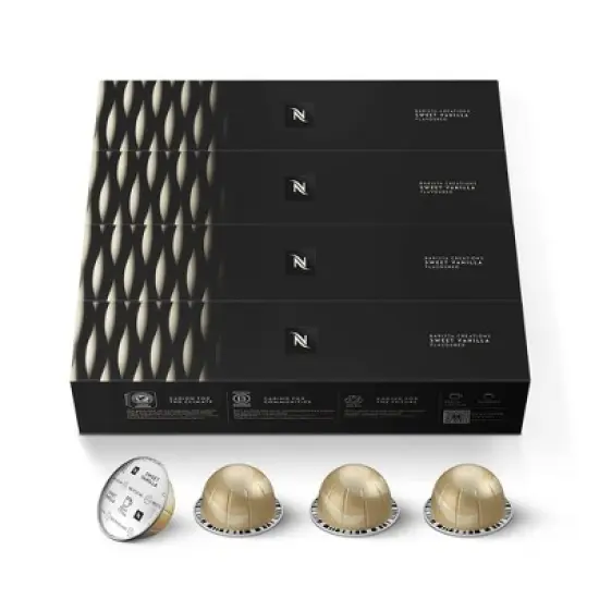 Nespresso Vertuo Sweet Vanilla Flavored Coffee Capsules Medium Roast - 40ct image {9}