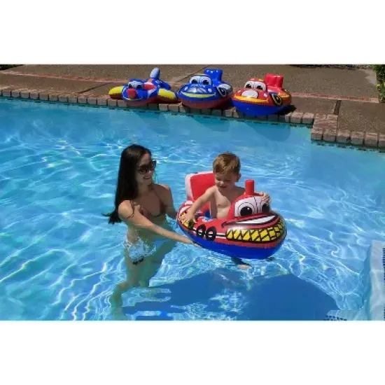 Poolmaster Baby Swimming Pool Float Tug Boat Rider image {1}