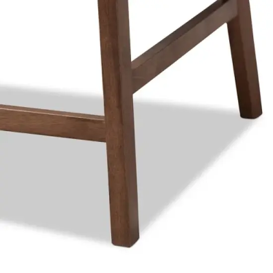 Set of 2 Larine Wood Counter Height Barstools - Baxton Studio image {5}