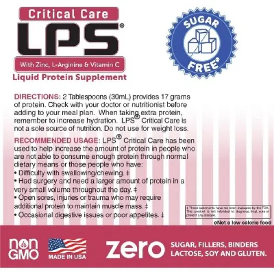 LPS Critical Care HONEY VANILLA (32 servings) image {4}