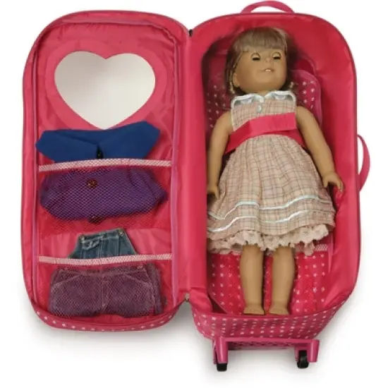 Badger Basket Trolley Doll Travel Case with Bed image {8}