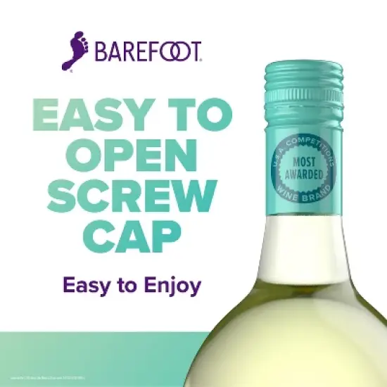 Barefoot Cellars Moscato White Wine - 1.5L Bottle image {4}