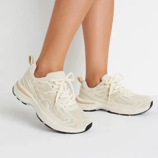 CUSHIONAIRE Sonic Casual Womens Walking Sneakers, Comfortable Lace-Up Chunky Tennis Shoes for Women with Memory Foam image {8}