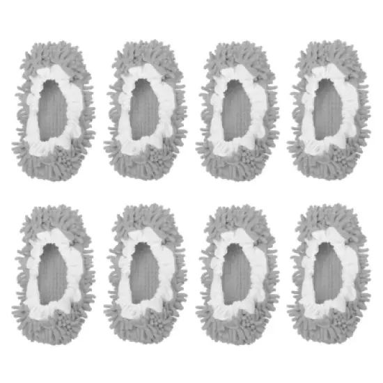 Unique Bargains Washable Multifunctional Floor Cleaning Chenille Mop Slippers image {5}