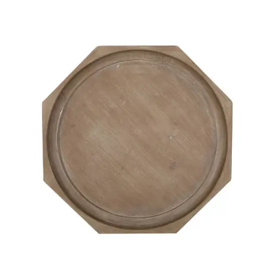 Catawissa French Country Accent Table with Octagonal Top Natural - Christopher Knight Home image {3}