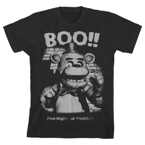 Five Nights at Freddy's Halloween Boo Boy's Black T-shirt image {3}