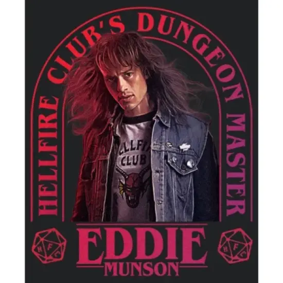 Women's Stranger Things Hellfire Club Dungeon Master Eddie Racerback Tank Top image {1}