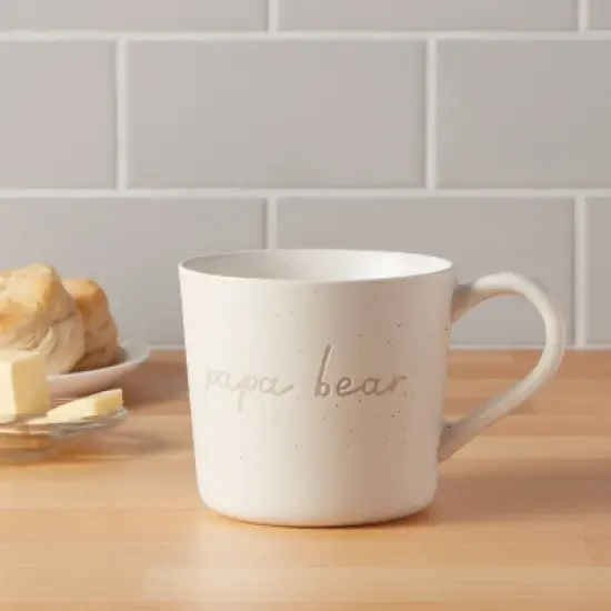 15oz Stoneware Papa Bear Mug - Threshold&trade; image {1}