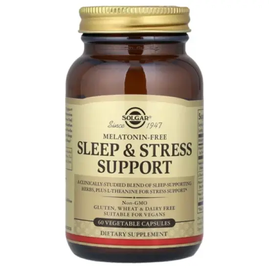 Solgar Sleep & Stress Support, 60 Vegetable Capsules image {2}