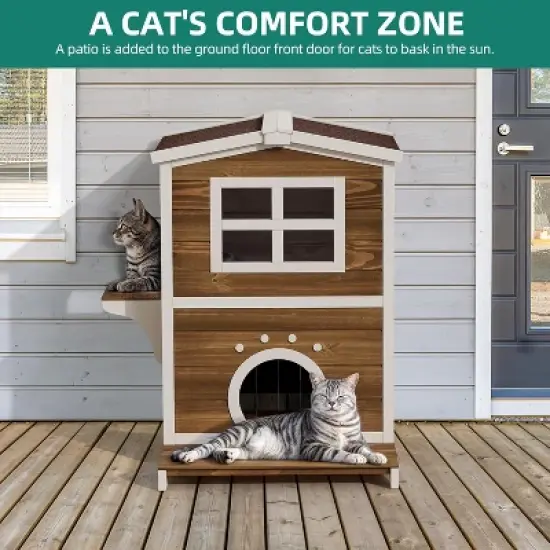 QuestaPack Outdoor Cat House Insulated, with All-Round Foam image {6}