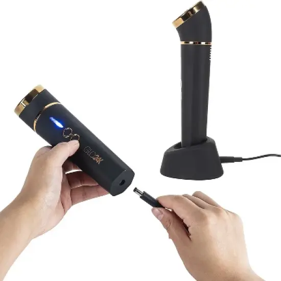 GLO24K Skin Rejuvenation Beauty Device Based on Triple Action LED Thermal & Vibration Technologies SPA Age-Defying Treatment at Home image {3}