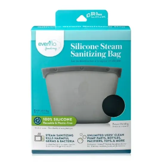 Evenflo Silicone Reusable Sanitizer Microwave Steam Bags image {10}