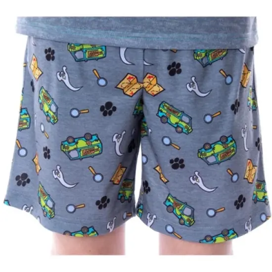 Scooby Doo Boy's Pajamas Mystery Machine Shirt and Shorts 2 PC Pajama Set image {3}