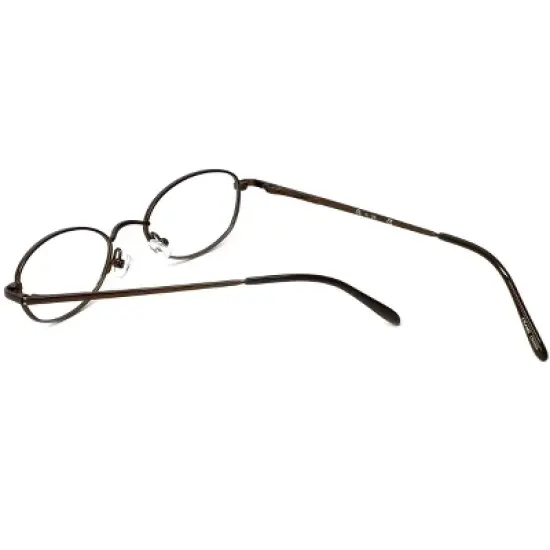 Flex Collection by Vivid FL-76 Designer Blue Light FIlter Reading Glasses in Brown 46mm +2.50 | Ladies | Oval Shape | Small Fit image {3}