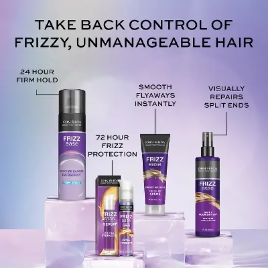 John Frieda Frizz Ease Extra Strength Frizzy Hair Serum with Argan, Coconut, and Moringa Oil - 1.69 fl oz image {8}