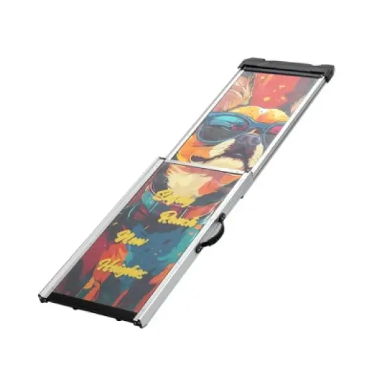 Sandinrayli Retractable Dog Car Ramp, Telescoping Dog Steps for Trucks SUV image {9}