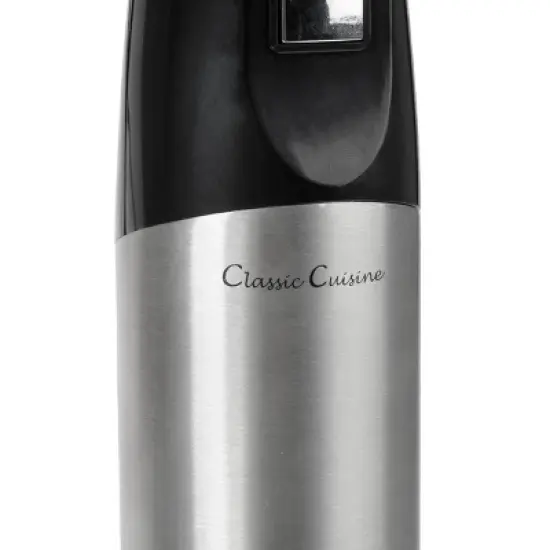 6-Speed Immersion Blender - 4-in-1 Hand Mixer with Whisk, Food Processor Cup, and 32oz Beaker for Soup, Smoothies, and More by Classic Cuisine (Black) image {4}