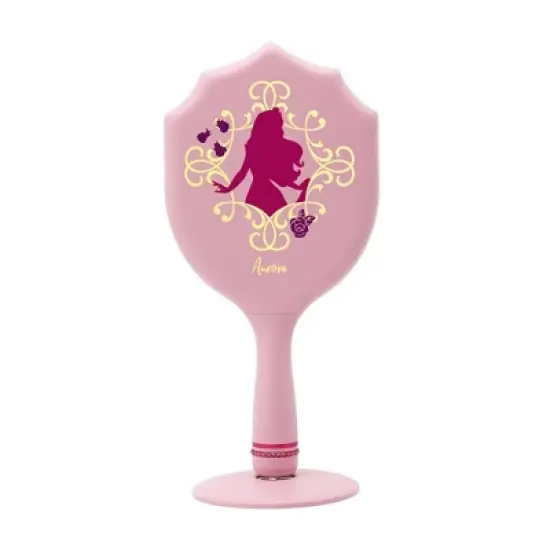 Disney Princess Handheld Lighted Makeup Mirror, Makeup Vanity Mirrors with Standing Base image {1}