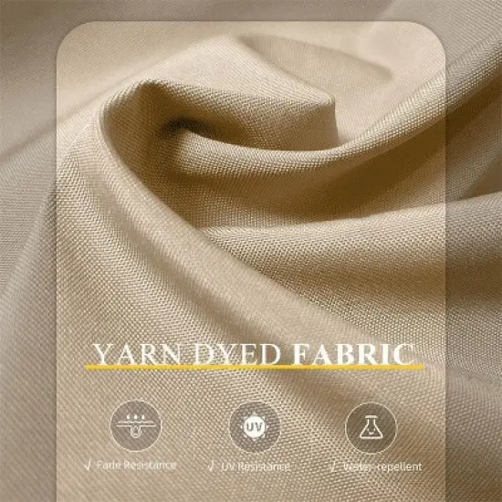 PURPLE LEAF Rectangle Patio Umbrella with Base Outdoor Cantilever Offset Umbrella with 360-degree Rotation for Garden Deck Backyard Pool image {4}