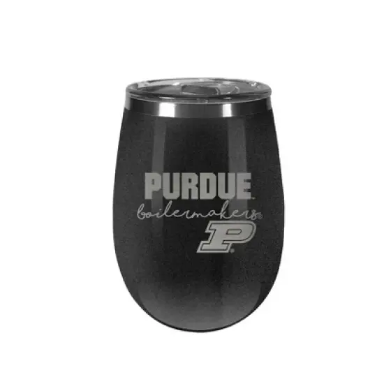 NCAA Purdue Boilermakers 10oz Onyx Wine Tumbler image {3}
