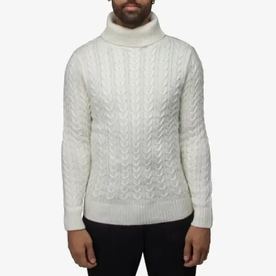 X RAY Men's Cable Knit Roll Neck Sweater(Available in Big & Tall) image {8}