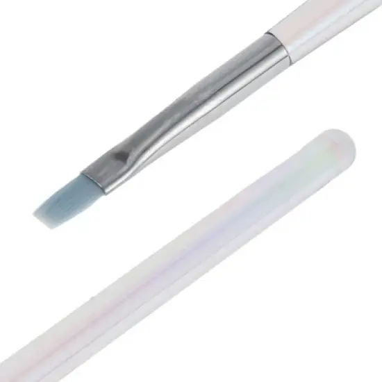 Unique Bargains Fantasy Color Flat Nail Painting Brushes for Polish Painting Home DIY Blue 1 Pc image {4}