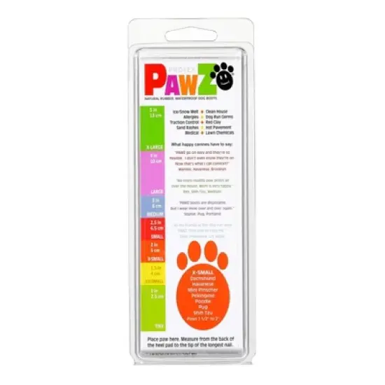 Pawz 12pc Rubber Dog Boots image {1}
