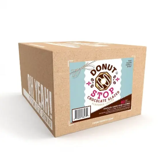 Donut Stop Flavored Coffee Pods,Keurig 2.0, Chocolate Glazed Flavor, 40 Count image {1}