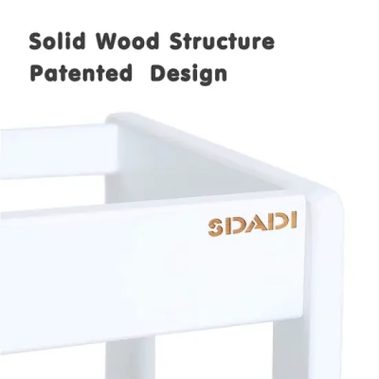 SDADI LT05N Mother's Helper Adjustable Height Kitchen Step Stool, Children Kids Toddlers Counter Level Learning Stool for Kitchen & Bathroom image {1}