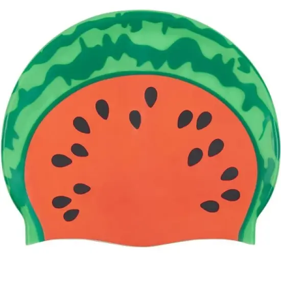 Sporti Watermelon Silicone Swim Cap image {5}