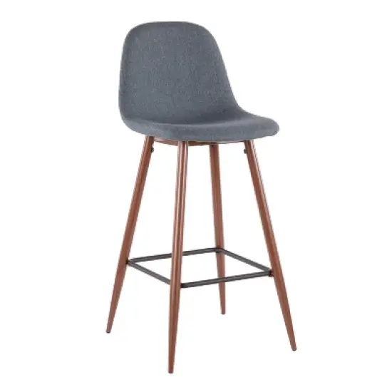 Set of 2 Pebble Mid-Century Modern Barstools - LumiSource image {1}