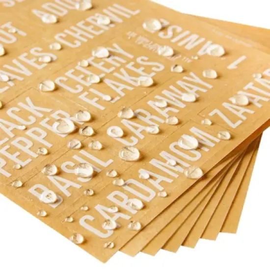 Talented Kitchen Talented Kitchen 134 Preprinted Minimalist Spice Labels, White Seasoning Labels for Spice Rack, Kitchen Organization image {7}