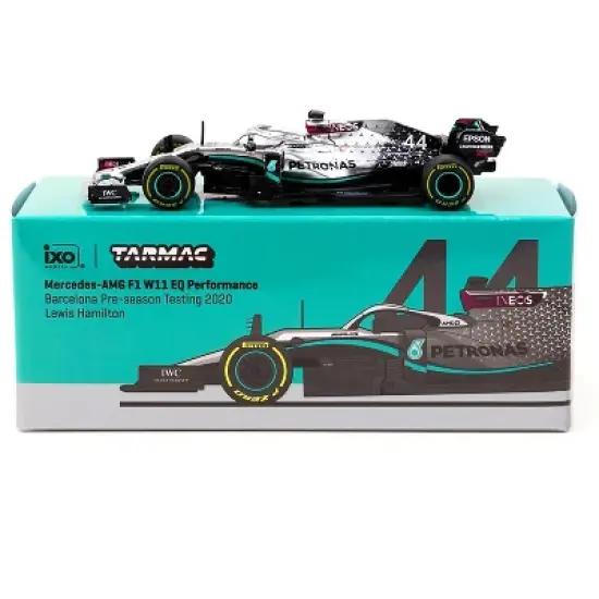 Mercedes-AMG F1 W11 EQ Performance #44 "Barcelona Pre-Season Testing" (2020) "Global64" 1/64 Diecast Model Car by Tarmac Works image {2}